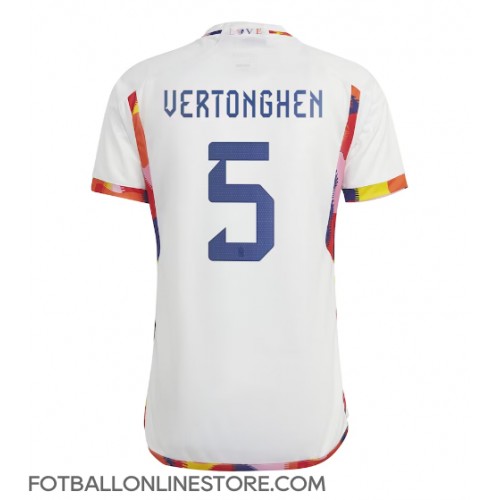 Billige Belgia Jan Vertonghen #5 Bortetrøye VM 2022 Kortermet